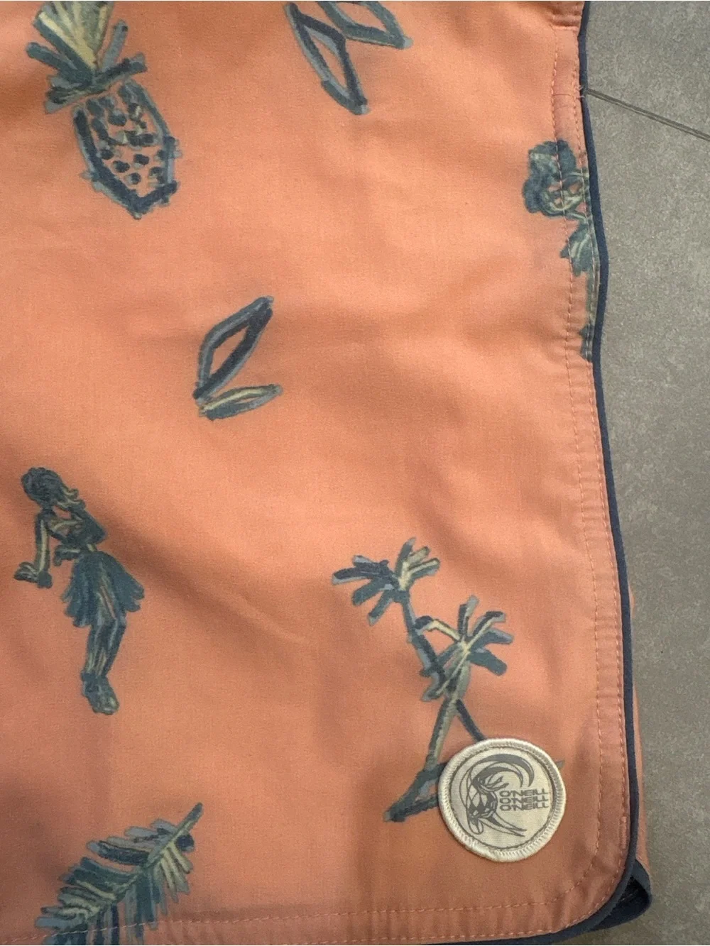 O'Neill Peach Tropical Print Swim Shorts